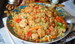 Плов из булгура с курицей: пошаговый рецепт 