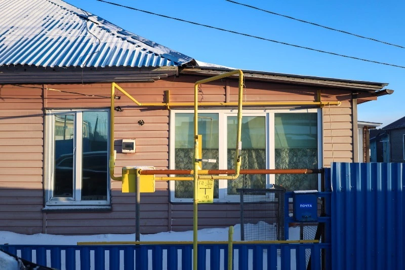 Голубое топливо приходит  в дома Корсаковского округа