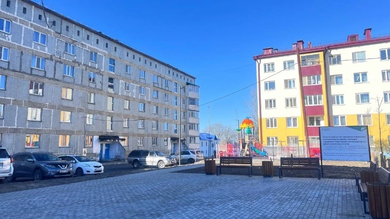 Капремонт дворов на Сахалине и Курилах вышел на финишную прямую