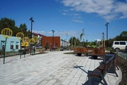 В Корсакове благоустроили новое общественное пространство