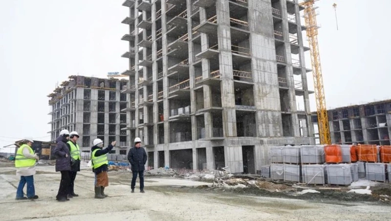 Наталия Куприна посетила стройплощадку жилого комплекса "Сердце Сахалина"