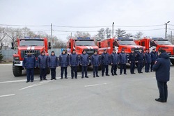Корсаковские огнеборцы получили новую технику к профессиональному празднику