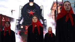 В Корсакове состоялась масштабная театрализованная постановка ко Дню Победы