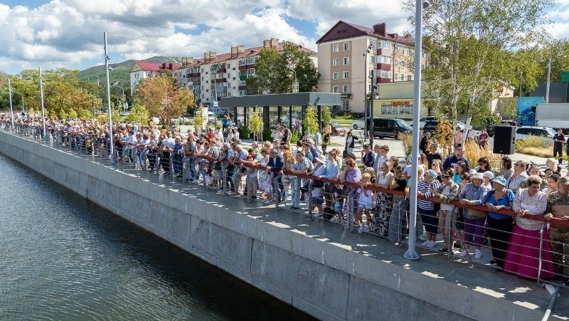 В Южно-Сахалинске завершился второй этап благоустройства набережной реки Рогатки