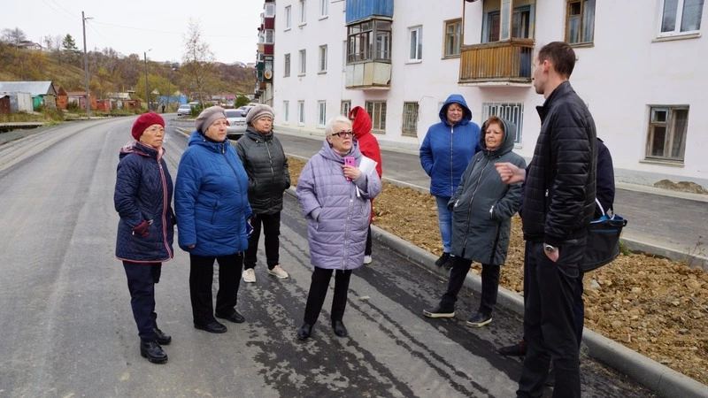 Общественная приемка улицы А. Матросова прошла в Корсакове
