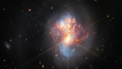 Как будет выглядеть небосклон после нашей смерти: фото сближения галактик от NASA