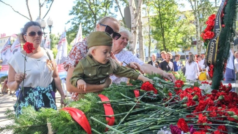 В Корсакове отметили день окончания Второй мировой войны