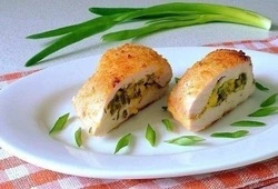 Рулет из куриного филе с творогом: пошаговый рецепт 