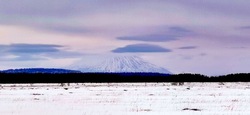 Озеро Серебряное на Кунашире в феврале: красивые фотографии с Курильских островов 