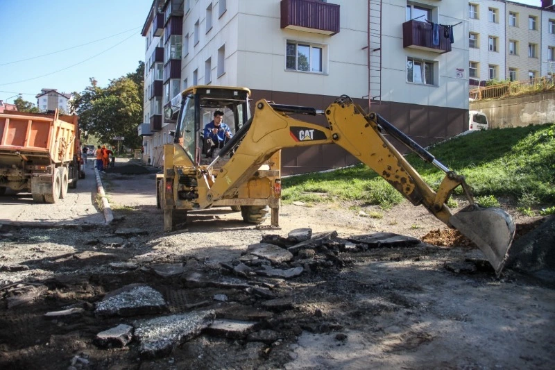 На Краснофлотской отремонтировали участок тротуара
