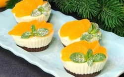 Мандариновые мини-чизкейки без выпечки: пошаговый рецепт 