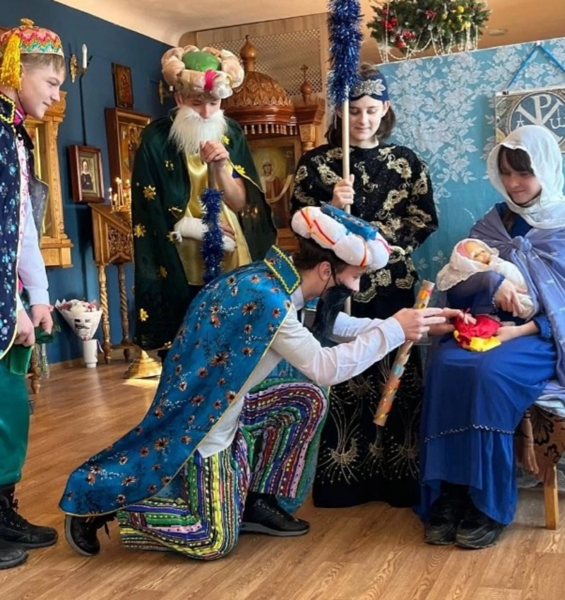 Корсаковцы отметили рождество
