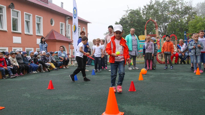 В детском саду «Сказка» открыта спортплощадка