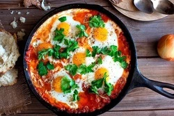 Ленивая шакшука: пошаговый рецепт 
