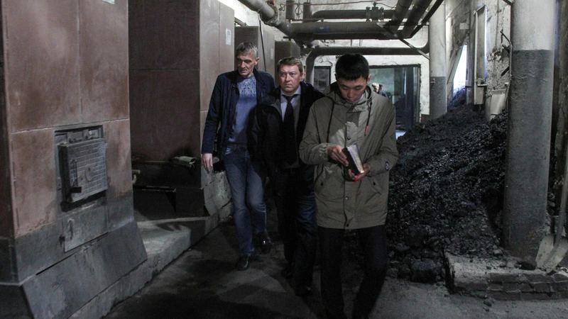 Павел Гомилевский ознакомился с работой корсаковских тепловиков