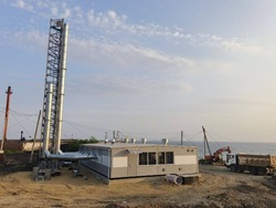 В Корсакове завершен монтаж новой газовой котельной №6.